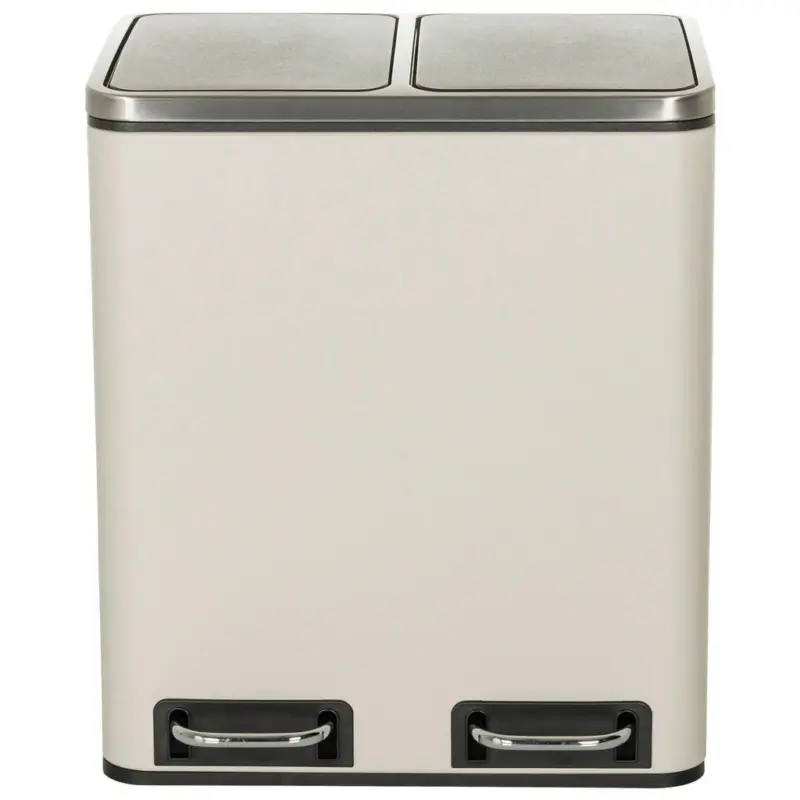 Abfallsammler 2 x 15 l Metall