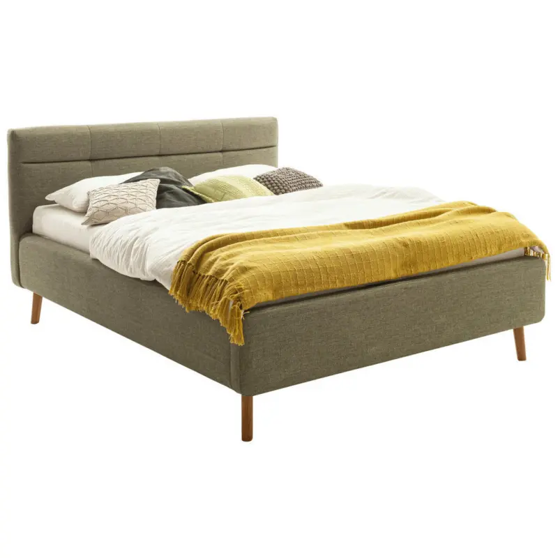 Polsterbett Lattenrost, Bettkasten Gr&uuml;n 180/200 cm