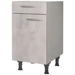 Schubkastenunterschrank 45/87/56 cm in Hellgrau