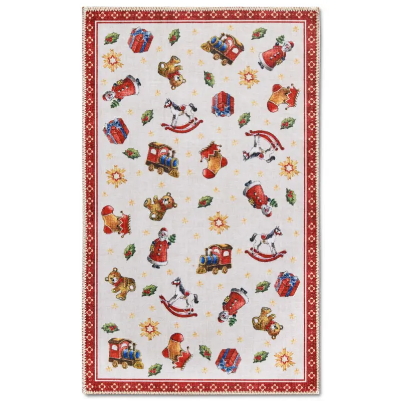 Flachwebeteppich 50/80 cm Toy's Delight Multicolor, Rot