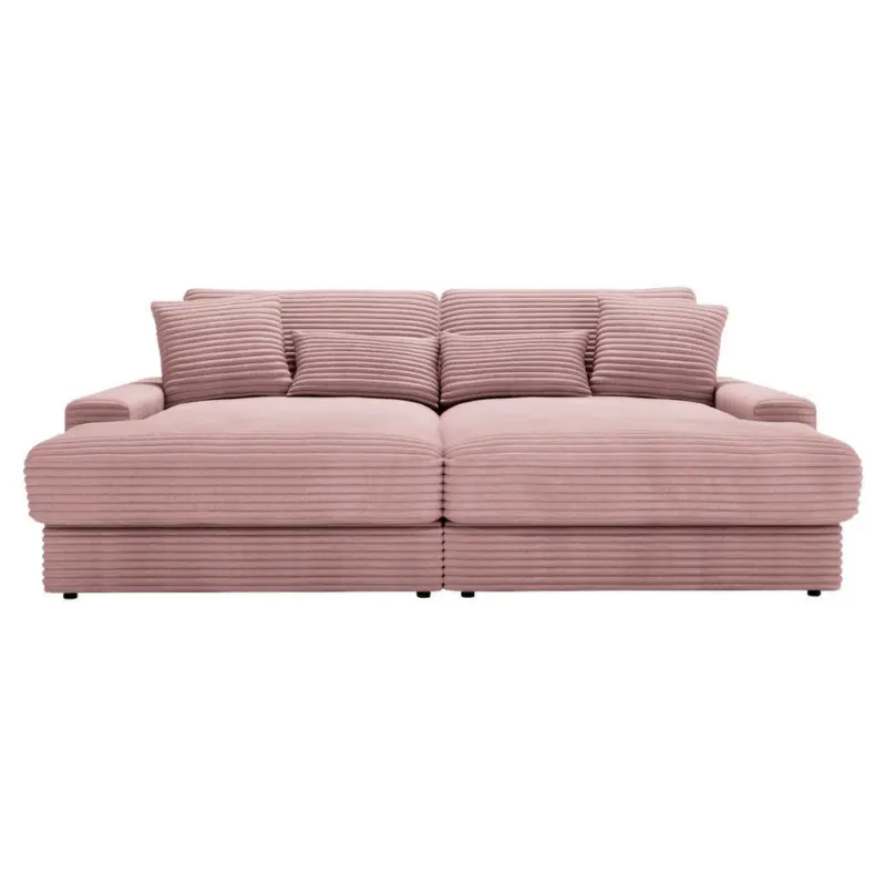Bigsofa in Cord Altrosa