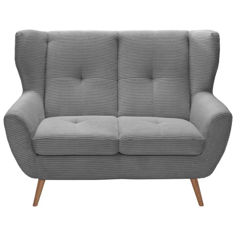 2-Sitzer-Sofa in Cord Grau