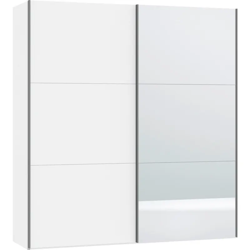 Schwebet&uuml;renschrank in Wei&szlig;, Wei&szlig; Hochglanz