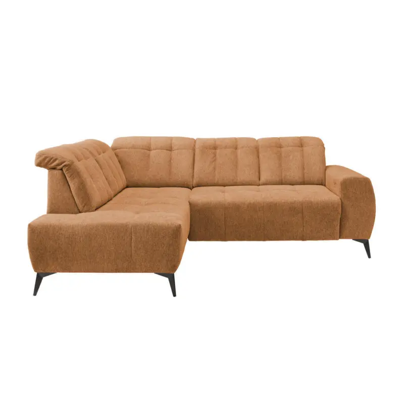 Ecksofa in Chenille Currygelb 200/261 cm