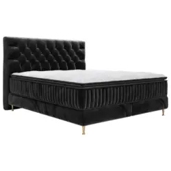 Boxspringbett 180/200 cm in Schwarz