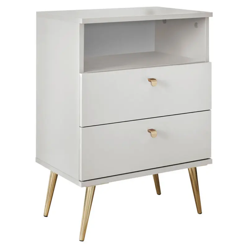 Nachtk&auml;stchen 50/70/34 cm in Wei&szlig;