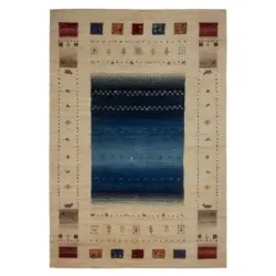 Orientteppich 170/240 cm Mother Earth Blue Blau, Naturfarben, Dunkelblau