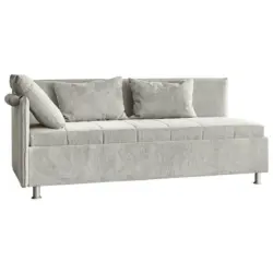 Polsterliege in Flachgewebe Naturfarben