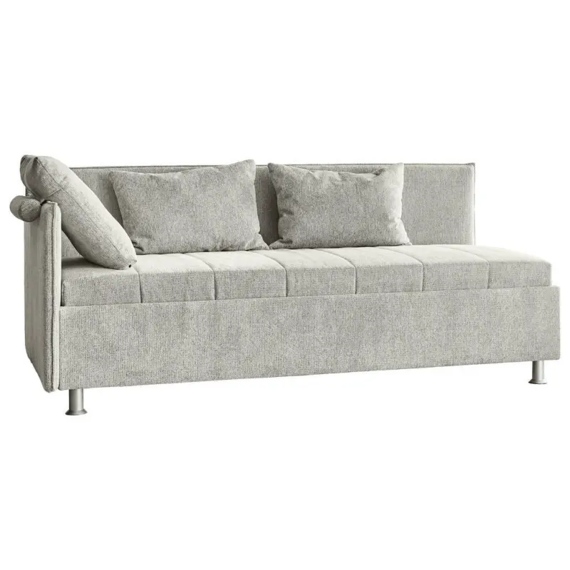 Polsterliege in Flachgewebe Naturfarben