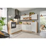 XXXLutz Lauterach - Ihr M&ouml;belhaus bei Bregenz Eckk&uuml;che 245/225 cm in Wei&szlig;, Eichefarben