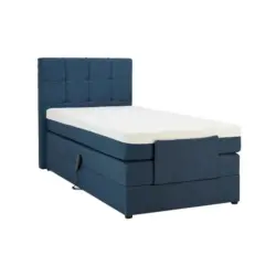 Boxspringbett 120/200 cm in Blau