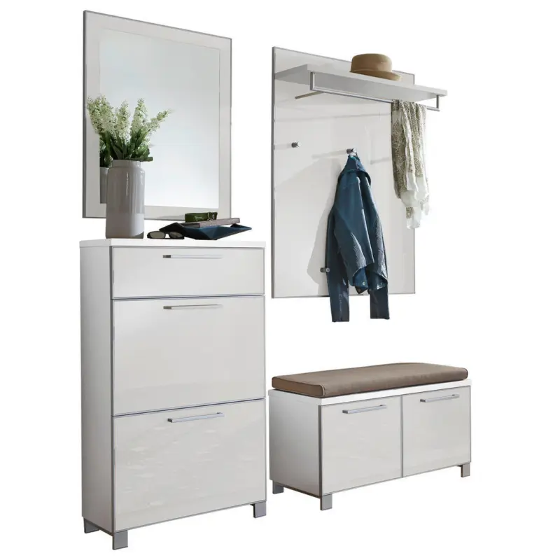 Garderobe 5-teilig in 155/195/40 cm