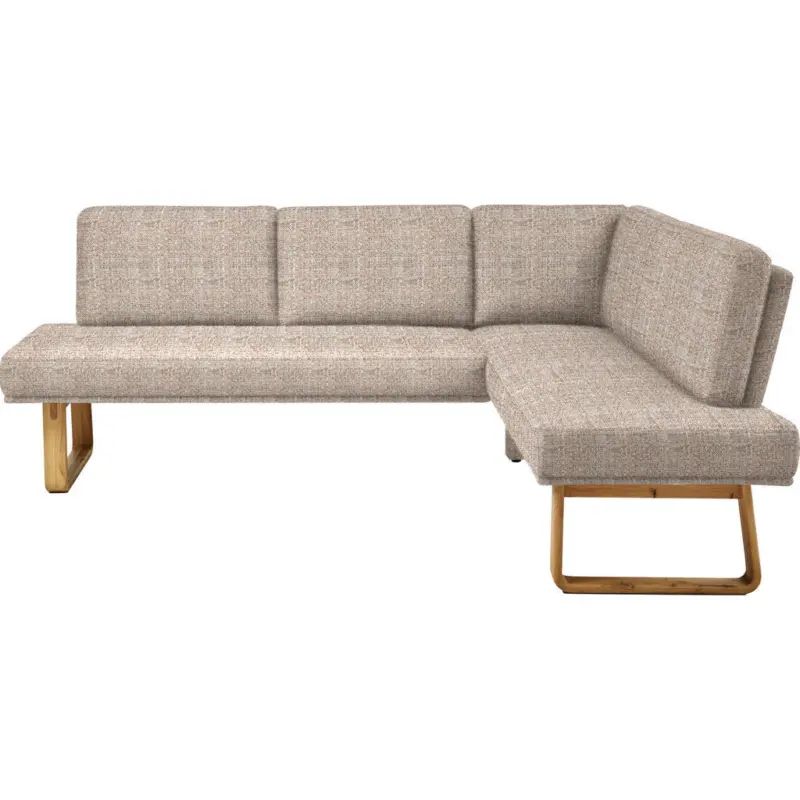 Eckbank 265/174 cm in Orange, Eichefarben