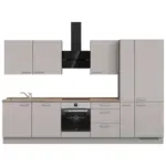 XXXLutz Lauterach - Ihr M&ouml;belhaus bei Bregenz K&uuml;chenleerblock 330 cm in Grau, Eiche dunkel