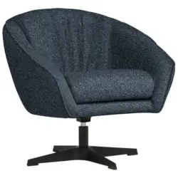 Sessel in Boucl&eacute; Blau