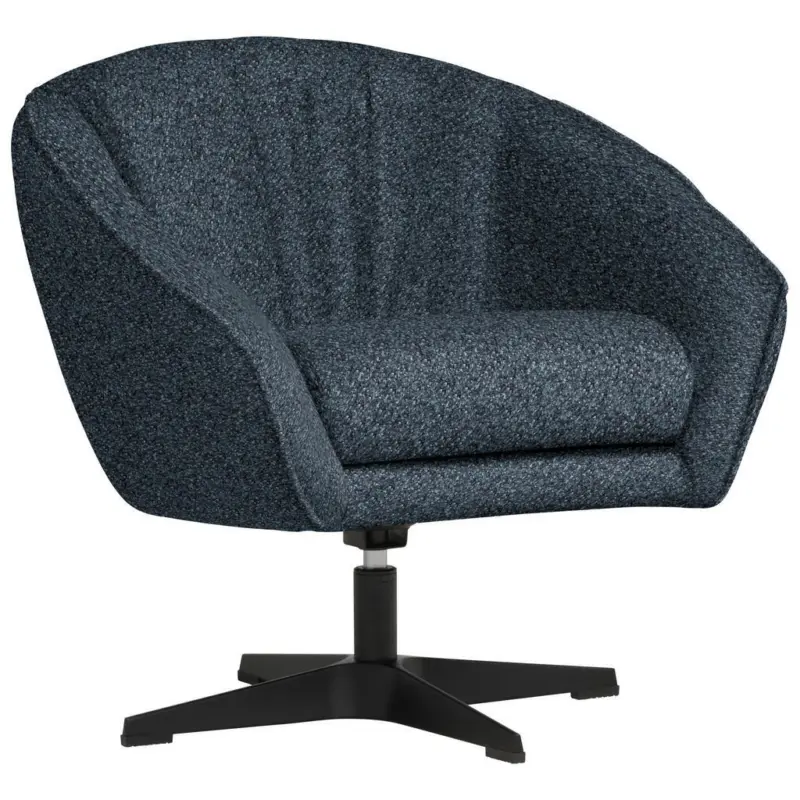 Sessel in Boucl&eacute; Blau