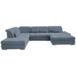 XXXLutz Lauterach - Ihr M&ouml;belhaus bei Bregenz Wohnlandschaft in Chenille Hellblau