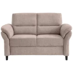 2-Sitzer-Sofa in Mikrofaser Beige