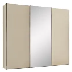 Schwebet&uuml;renschrank in Sandfarben