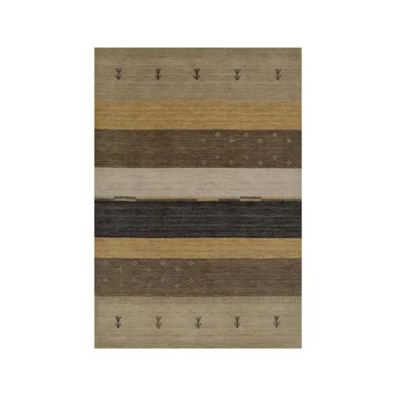 Orientteppich 90/160 cm Azeri Gabbeh Brown Braun, Beige