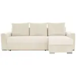 XXXLutz Lauterach - Ihr M&ouml;belhaus bei Bregenz Ecksofa in Cord, Mikrofaser Creme 239/141 cm