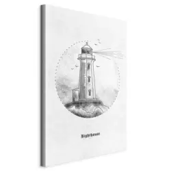 Leinwandbild Text, Architektur 40/60/1,2 cm