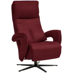 Relaxsessel in Leder Rot