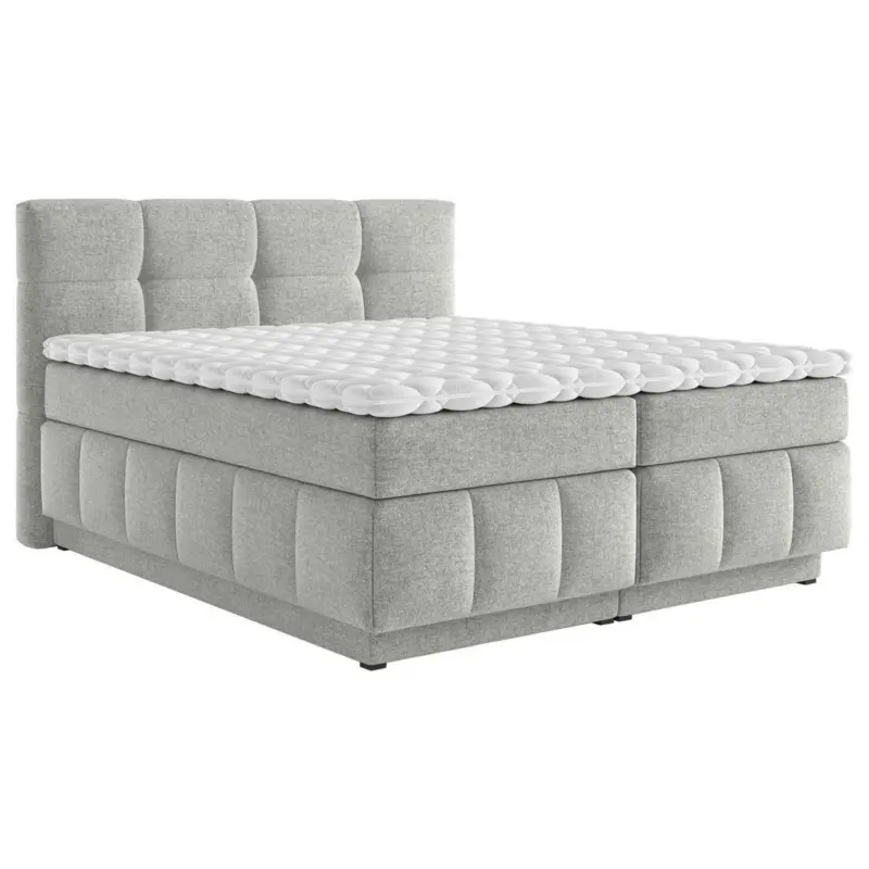 Boxspringbett 160/200 cm in Greige