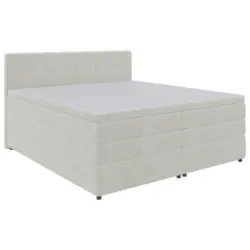 Boxspringbett 200/200 cm in Creme