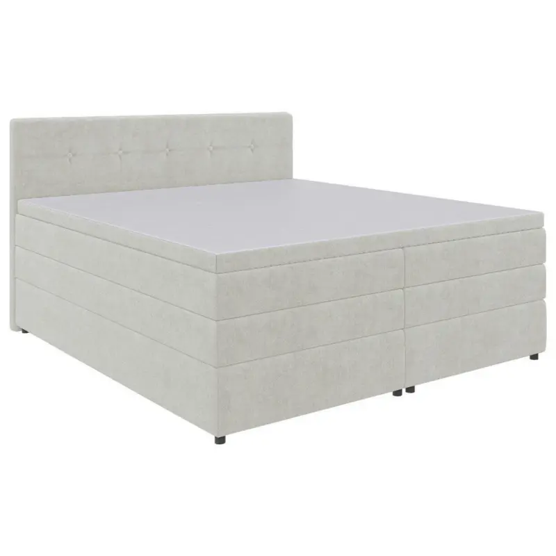 Boxspringbett 200/200 cm in Creme