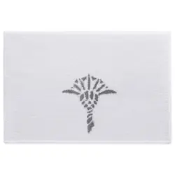 Badteppich Wei&szlig; 60/90 cm