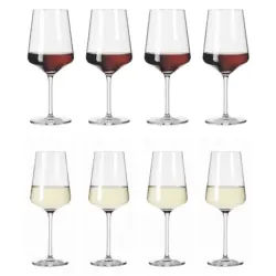 Gl&auml;serset Lichtweiss Julie 8-teilig