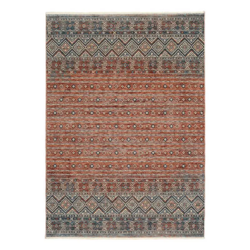 Webteppich 80/150 cm Korsika Blau, Terracotta