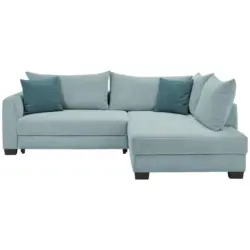 Ecksofa in Cord Blaugrau
