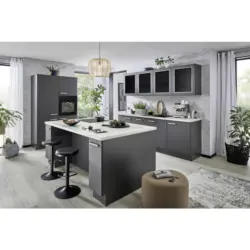 Eckk&uuml;che 120/240 cm in Graphitfarben