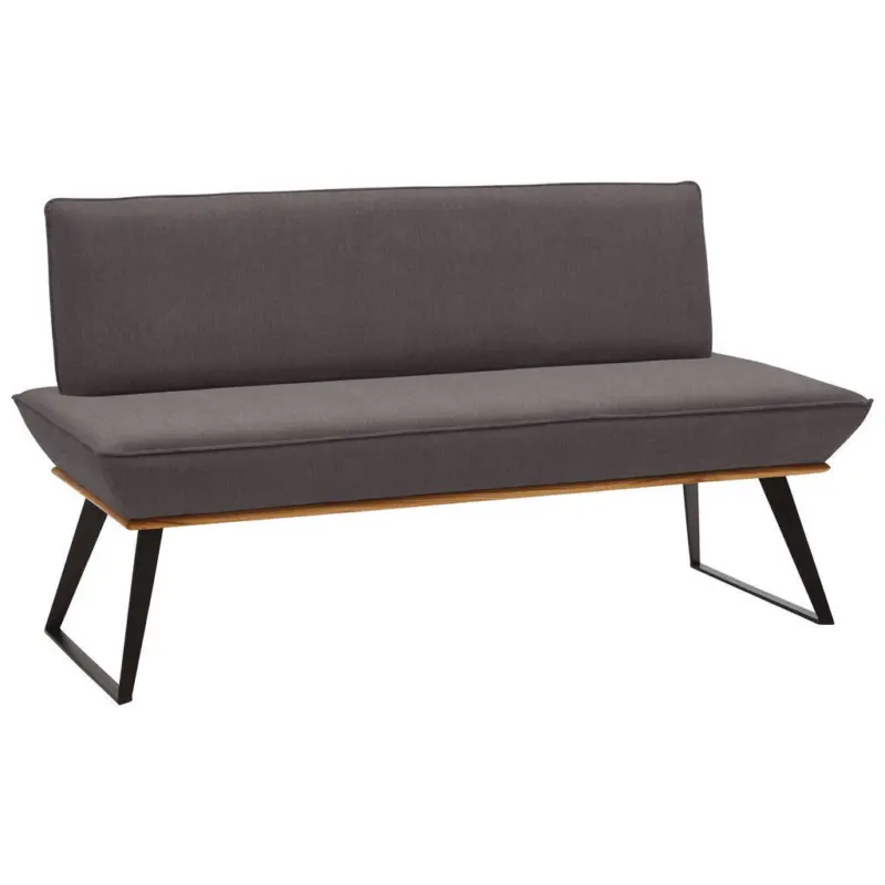 Sitzbank 140/87/64 cm in Schwarz, Eichefarben, Dunkelbraun