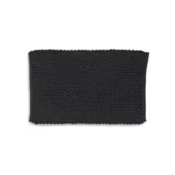 Badematte Schwarz 80/50 cm