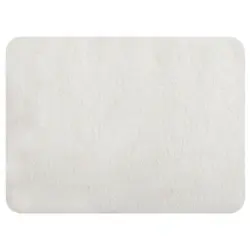 Badteppich Wei&szlig; 70/50 cm