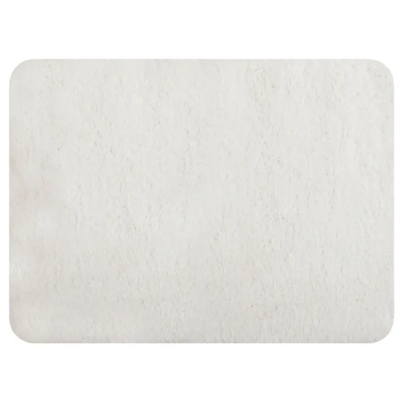 Badteppich Wei&szlig; 70/50 cm