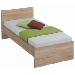 Bett 90/200 cm in Sonoma Eiche