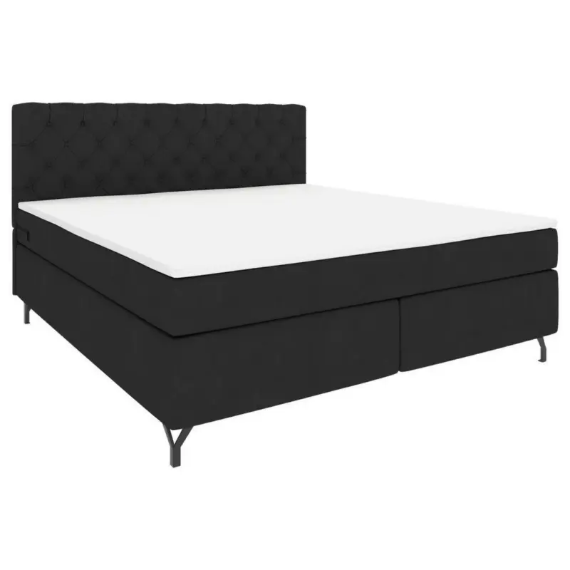 Boxspringbett 180/200 cm in Anthrazit
