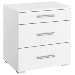 Nachtk&auml;stchen 47/52/42 cm in Wei&szlig;