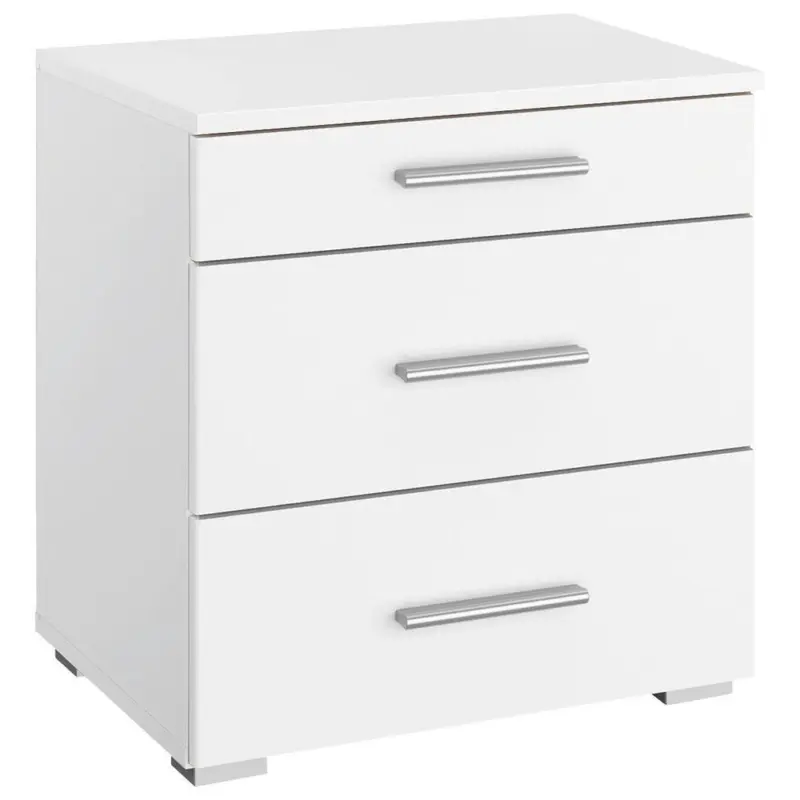 Nachtk&auml;stchen 47/52/42 cm in Wei&szlig;