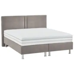 Boxspringbett 180/200 cm in Taupe