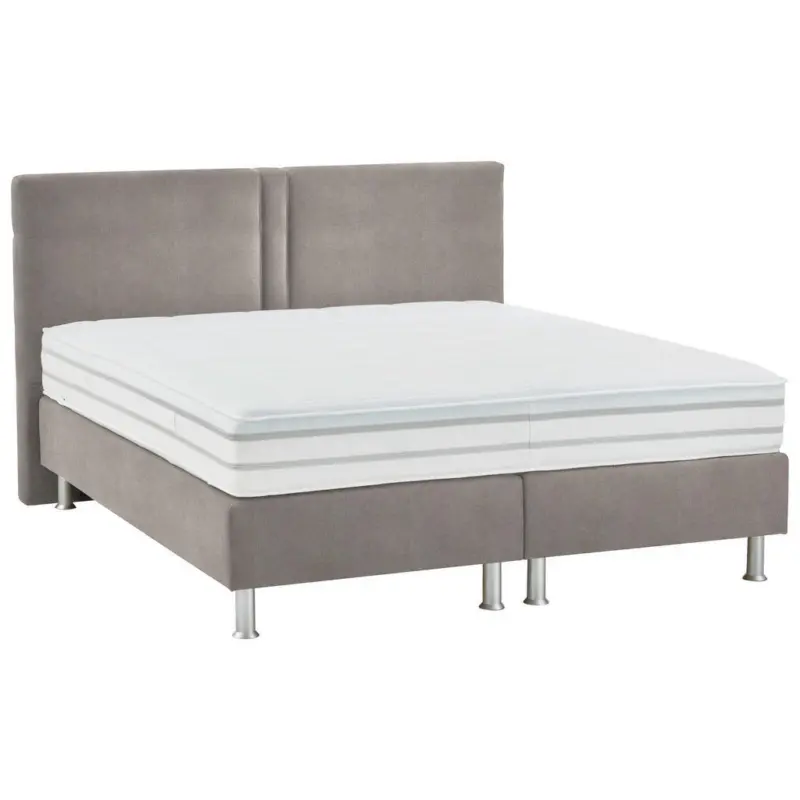 Boxspringbett 180/200 cm in Taupe