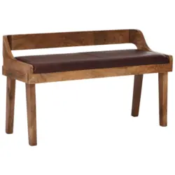 Sitzbank in Holz Braun