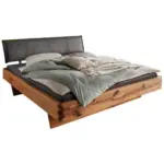 XXXLutz Lauterach - Ihr M&ouml;belhaus bei Bregenz Balkenbett 200/200 cm in Anthrazit, Wildeiche