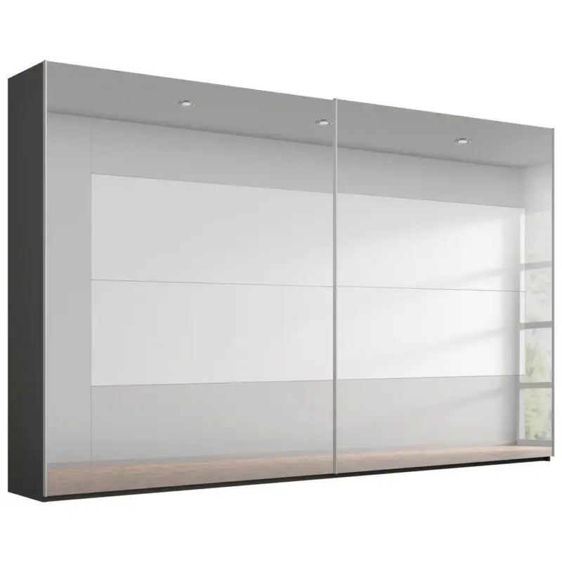 Schwebet&uuml;renschrank in Graphitfarben, Grau