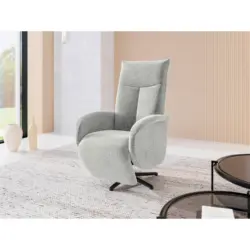 Relaxsessel in Textil Hellgrau