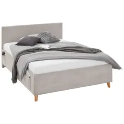Polsterbett Beige 140/200 cm